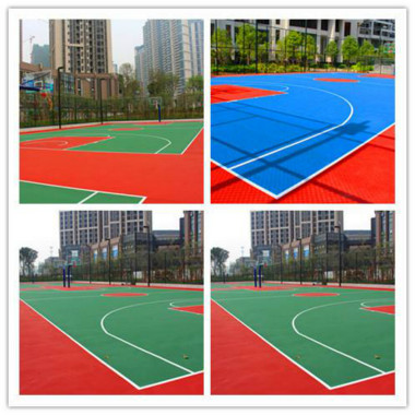 上海硅PU篮球场施工